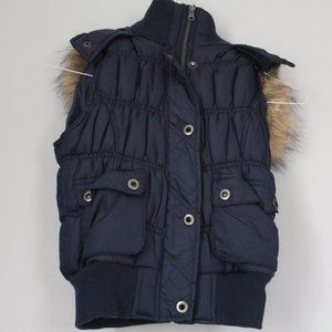 Charlotte Russe - Dark Blue Navy Puffer Vest